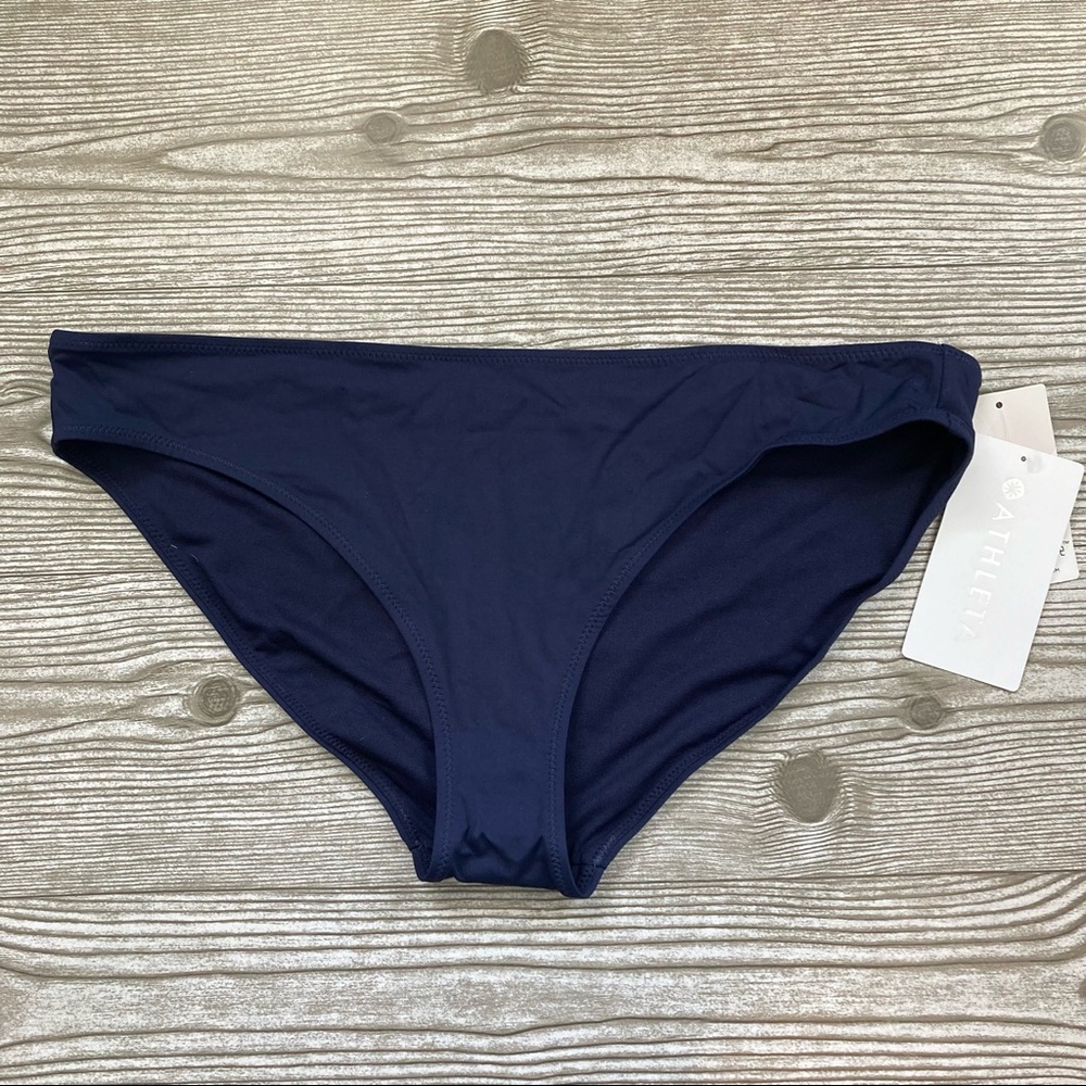 NWT Athleta Navy Blue Clean Bikini Bottom